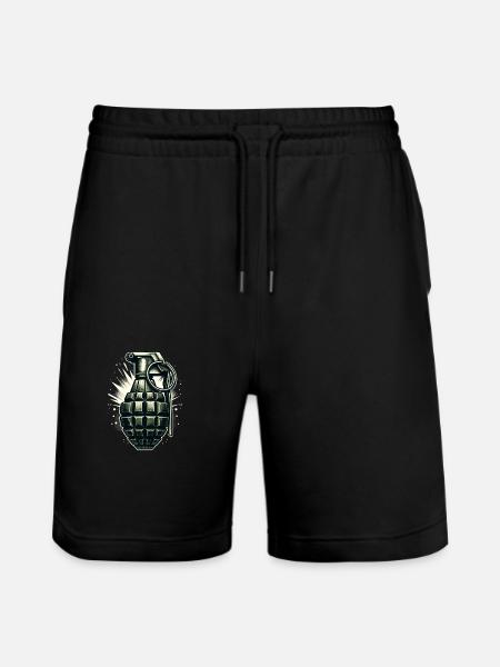 Conception de l’explosion : Grenade classique - Short de jogging bio TRAINER Stanley/Stella unisexe - noir