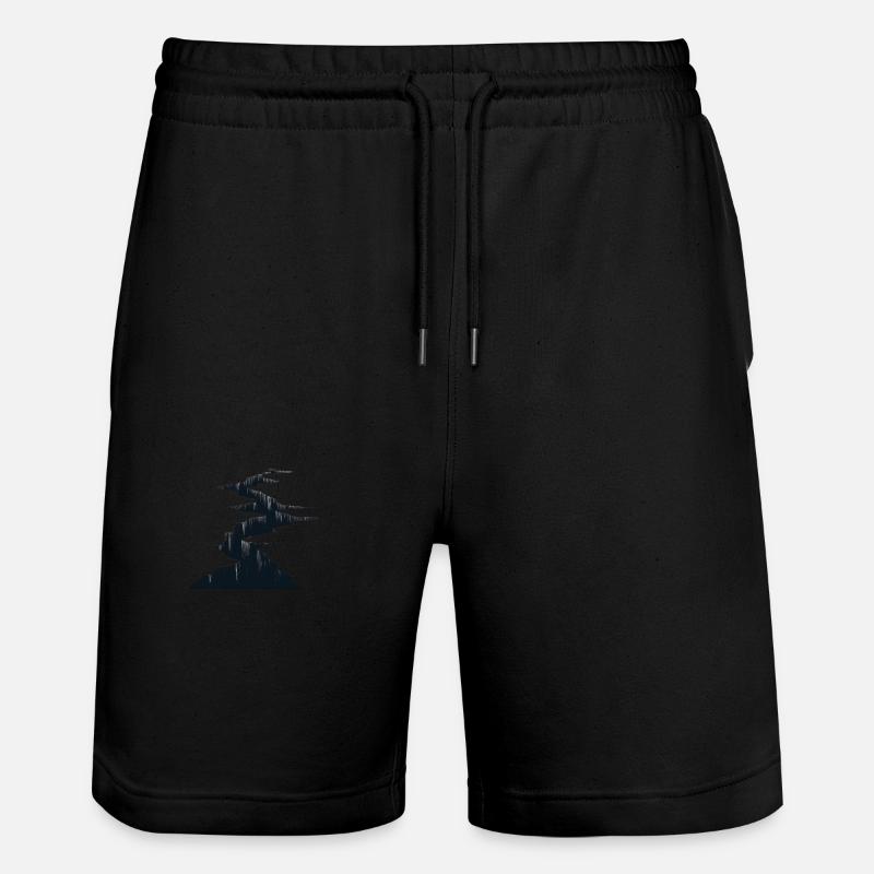 Fissure dans le sol - Short de jogging bio TRAINER Stanley/Stella unisexe - noir