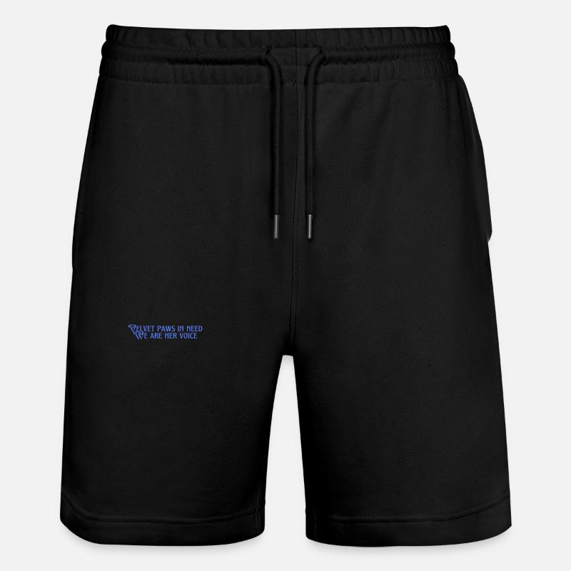 Velvet paws in need - Stanley/Stella Unisex Bio Joggingshorts Trainer  - Schwarz