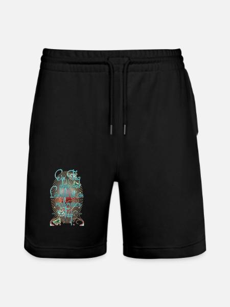 Butterfly without smile lost day emotion - Stanley/Stella Trainer Unisex Organic Jogging Shorts - black
