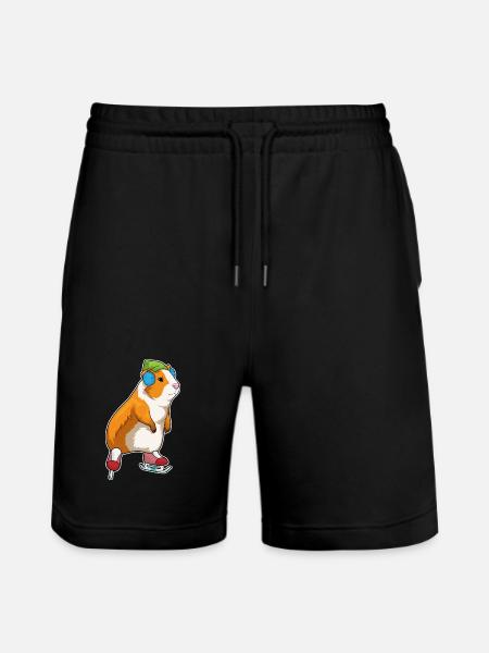 Cochon d’Inde patins à glace - Short de jogging bio TRAINER Stanley/Stella unisexe - noir