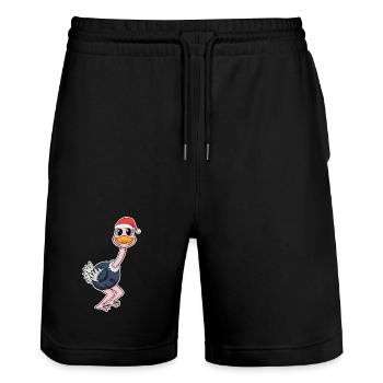 Bouquet Christmas - Stanley/Stella Trainer Unisex Organic Jogging Shorts - black - Front - Nik (191cm) & Marisol (170cm)