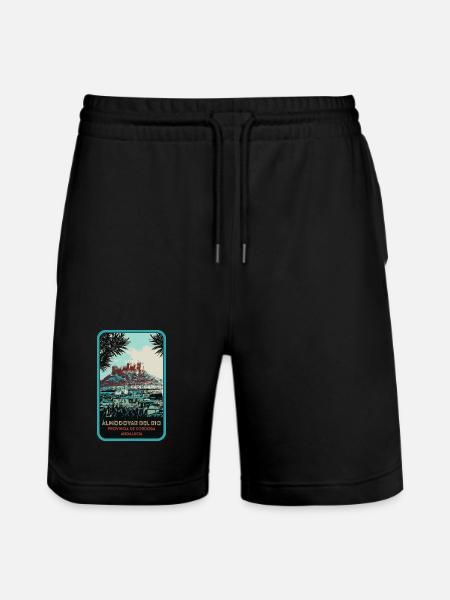 Almodovar Castle: Andalusian Treasure - Stanley/Stella Trainer Unisex Organic Jogging Shorts - black