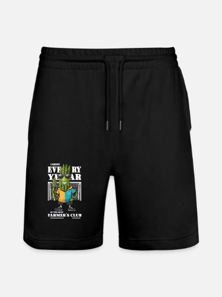 Asparagus Association - Stanley/Stella Trainer Unisex Organic Jogging Shorts - black