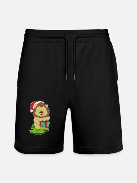 Lion Christmas Package - Stanley/Stella Trainer Unisex Organic Jogging Shorts - black