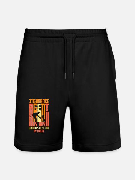Insurance agent Insurance broker Father - Stanley/Stella Trainer Unisex Organic Jogging Shorts - black