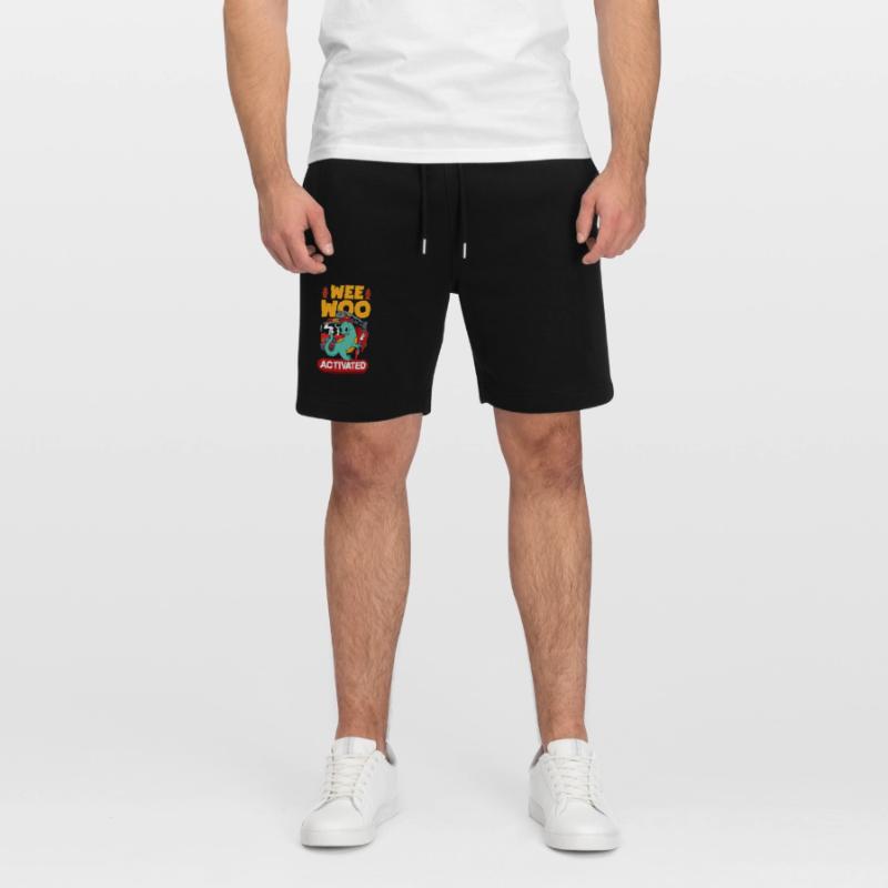 Wee Woo Squad Fire Tiny Firefighter Stanley/Stella Trainer Unisex Organic Jogging Shorts