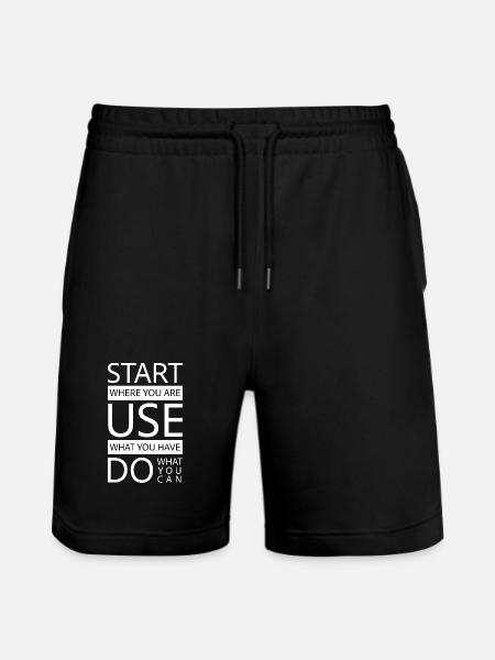 Do_what_you_can - Short de jogging bio TRAINER Stanley/Stella unisexe - noir