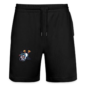 Süßer Cartoon Pinguin Taucher Schnorcheln - Stanley/Stella Unisex Bio Joggingshorts Trainer  - Schwarz - Vorne - Nik (191cm) & Marisol (170cm)