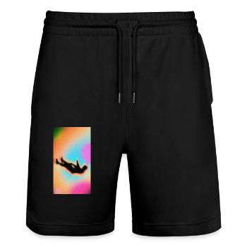 Ich kann mich nicht mehr fühlen - Stanley/Stella Unisex Bio Joggingshorts Trainer  - Schwarz - Vorne - Nik (191cm) & Marisol (170cm)