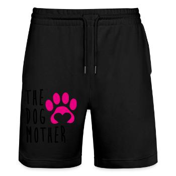 Hund - Stanley/Stella Unisex Bio Joggingshorts Trainer  - Schwarz - Vorne - Nik (191cm) & Marisol (170cm)