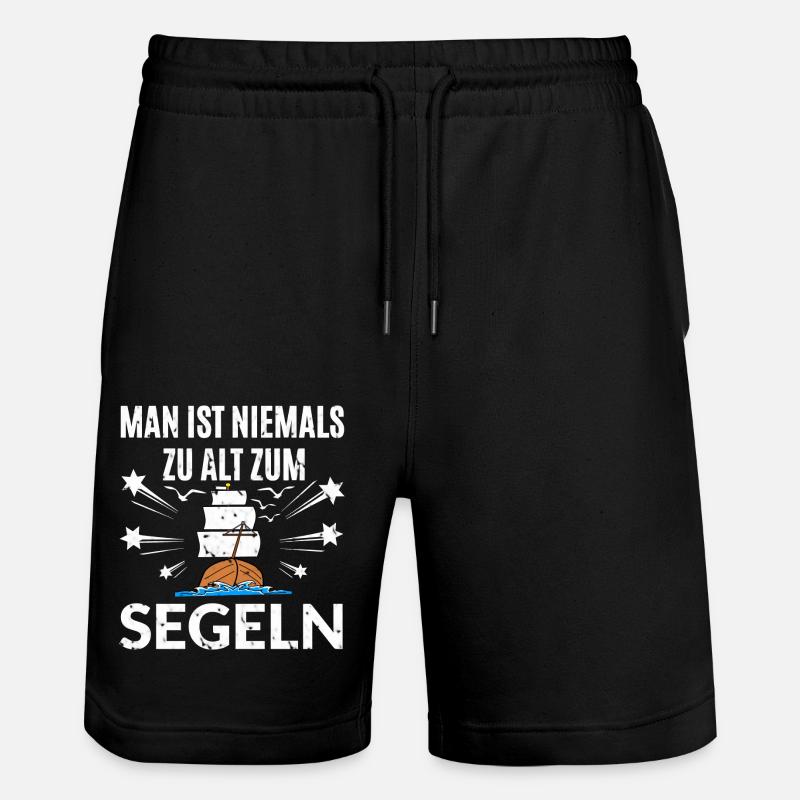 Segeln Segler - Stanley/Stella Unisex Bio Joggingshorts Trainer - Schwarz