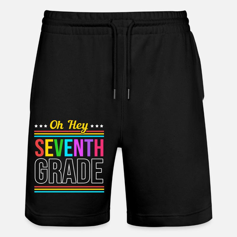 7th Grade - Stanley/Stella Trainer Unisex Organic Jogging Shorts - black