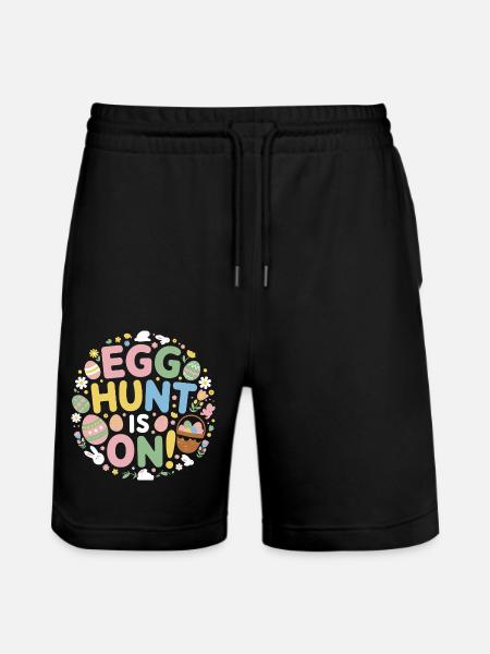 Easter - Stanley/Stella Trainer Unisex Organic Jogging Shorts - black