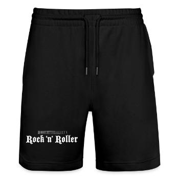 Bass Fretboard Petit Blanc - Short de jogging bio TRAINER Stanley/Stella unisexe - noir - Devant - Nik (191cm) & Marisol (170cm)