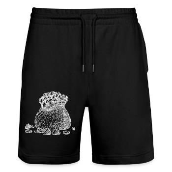 Gold Treasure Sack Diamonds Money - Stanley/Stella Trainer Unisex Organic Jogging Shorts - black - Front - Nik (191cm) & Marisol (170cm)