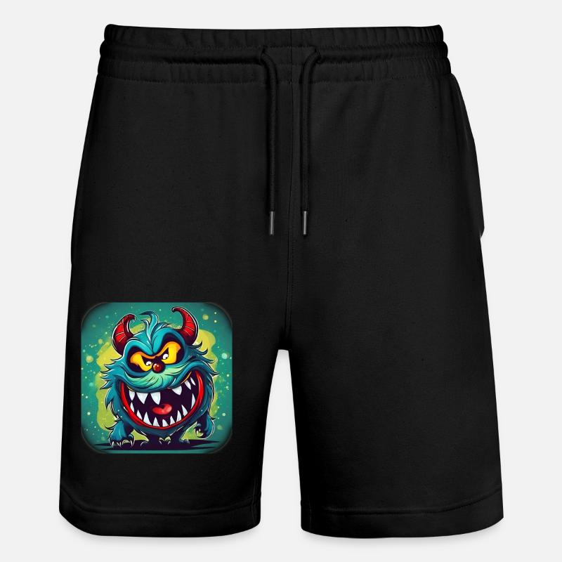 Petit monstre mignon - Short de jogging bio TRAINER Stanley/Stella unisexe - noir