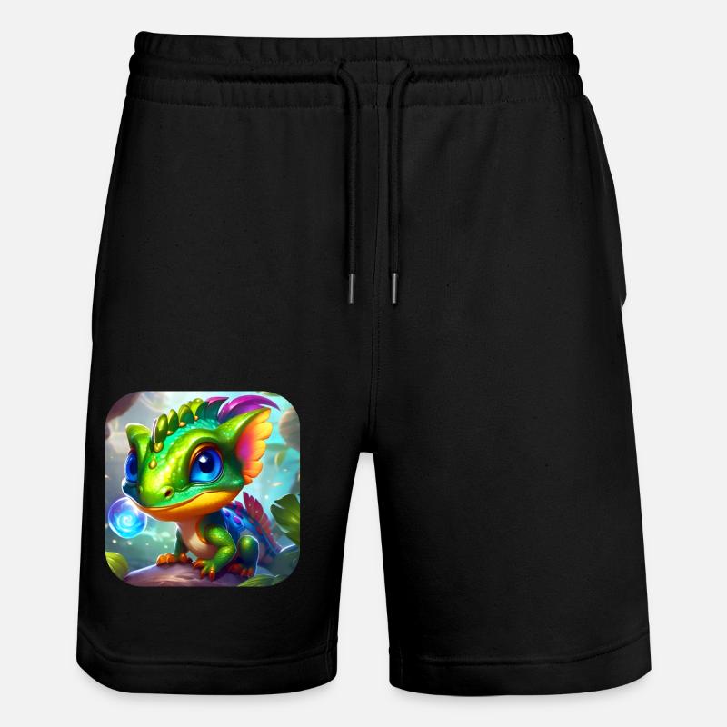 Mignon petit lézard - Short de jogging bio TRAINER Stanley/Stella unisexe - noir