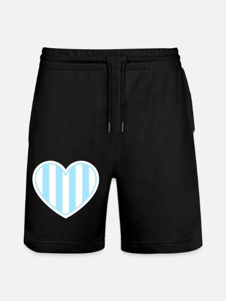 Malmö heart - Stanley/Stella Trainer Unisex Organic Jogging Shorts - black