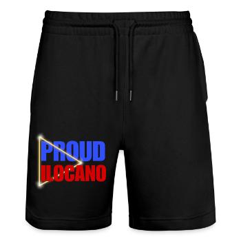 Fier Ilocano - Short de jogging bio TRAINER Stanley/Stella unisexe - noir - Devant - Nik (191cm) & Marisol (170cm)