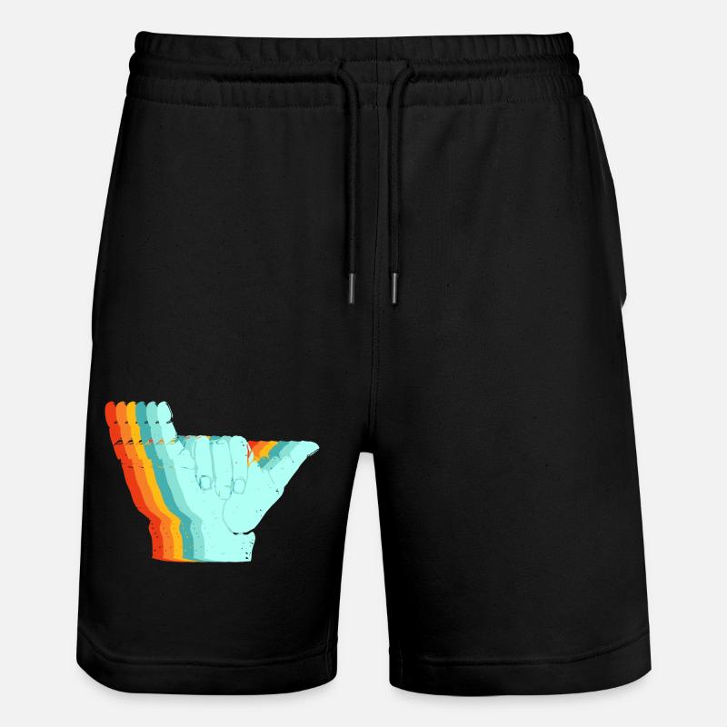 Surf signe rétro - Short de jogging bio TRAINER Stanley/Stella unisexe - noir