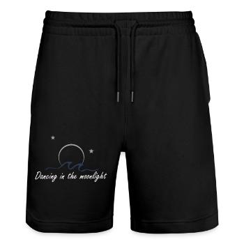 Dancing Dance Music - Stanley/Stella Unisex Bio Joggingshorts Trainer  - Schwarz - Vorne - Nik (191cm) & Marisol (170cm)