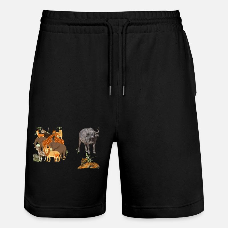 Girafe - Short de jogging bio TRAINER Stanley/Stella unisexe - noir