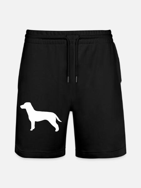 Jack Russell Terrier Silhouette - Stanley/Stella Unisex Bio Joggingshorts Trainer  - Schwarz