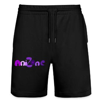 AniZone - Für Anime Liebhaber - Stanley/Stella Unisex Bio Joggingshorts Trainer  - Schwarz - Vorne - Nik (191cm) & Marisol (170cm)