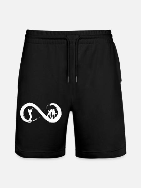 Music to infinity - Stanley/Stella Trainer Unisex Organic Jogging Shorts - black