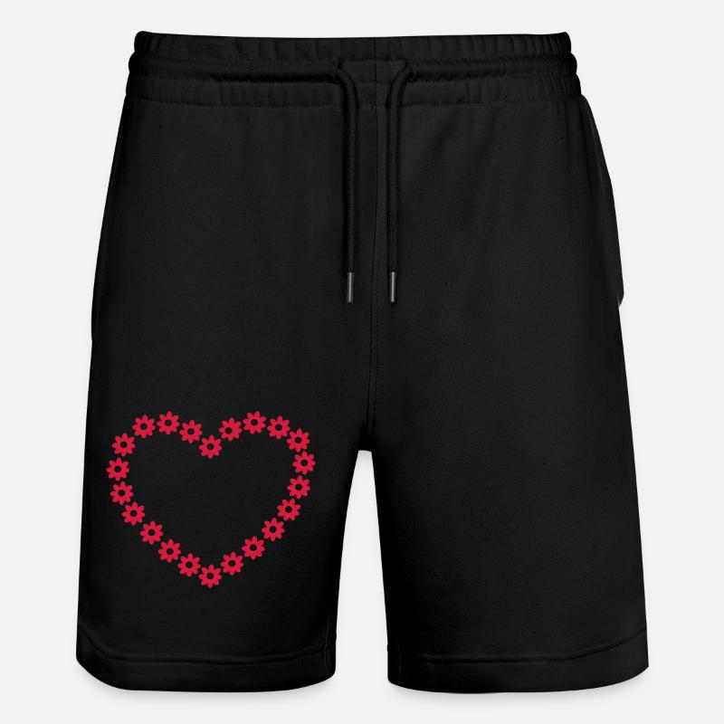 Blume Herz - Stanley/Stella Unisex Bio Joggingshorts Trainer  - Schwarz