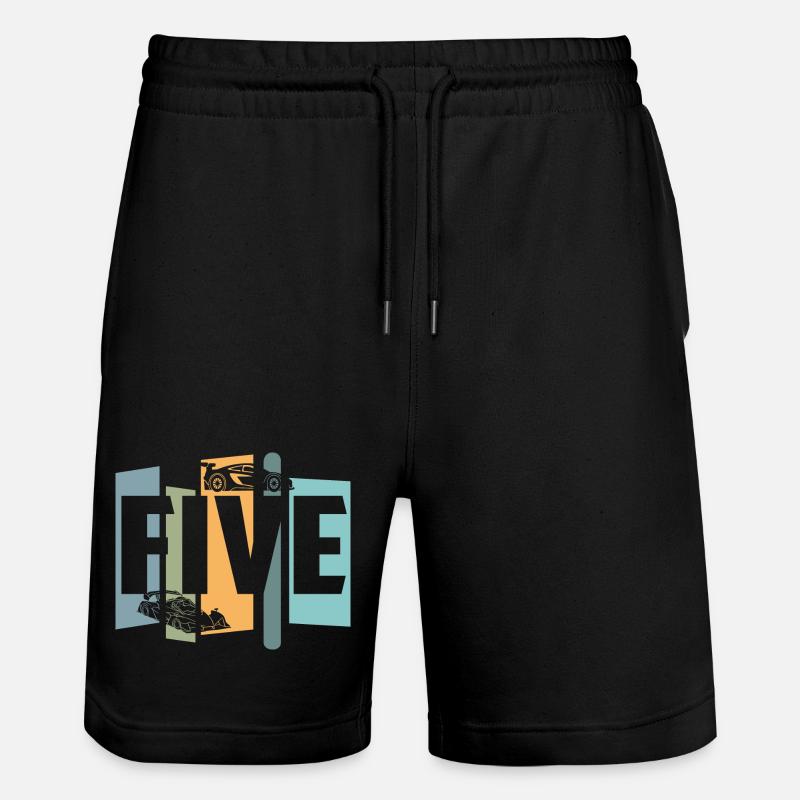 Cinq ans - Short de jogging bio TRAINER Stanley/Stella unisexe - noir