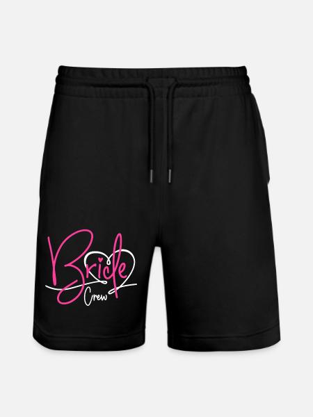 Bride Crew - Stanley/Stella Trainer Unisex Organic Jogging Shorts - black