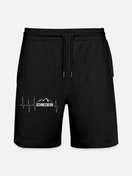 Schneeberg Erzgebirge - Stanley/Stella Unisex Bio Joggingshorts Trainer - Schwarz