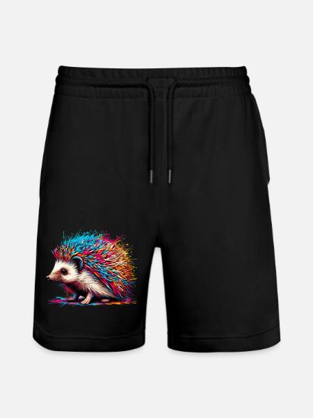 Igel - Stanley/Stella Unisex Bio Joggingshorts Trainer - Schwarz
