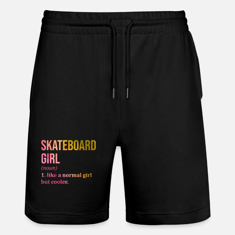 Skateboarding - Short de jogging bio TRAINER Stanley/Stella unisexe - noir