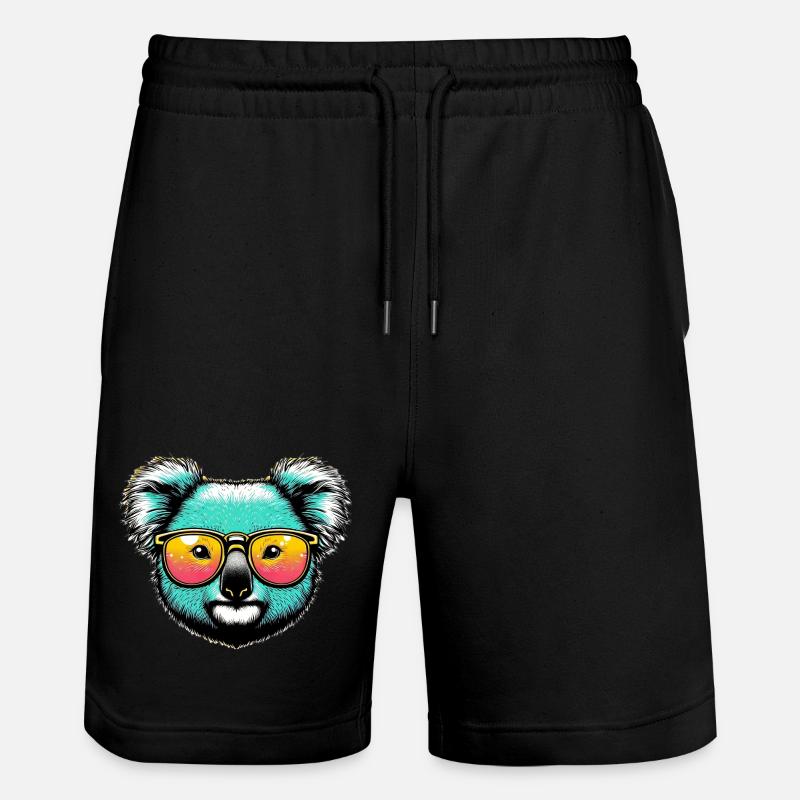 Koala - Stanley/Stella Unisex Bio Joggingshorts Trainer  - Schwarz