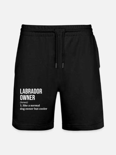 Labrador Labrador Labrador - Stanley/Stella Trainer Unisex Organic Jogging Shorts - black