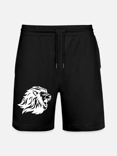 Le roi des animaux (blanc) - Short de jogging bio TRAINER Stanley/Stella unisexe - noir