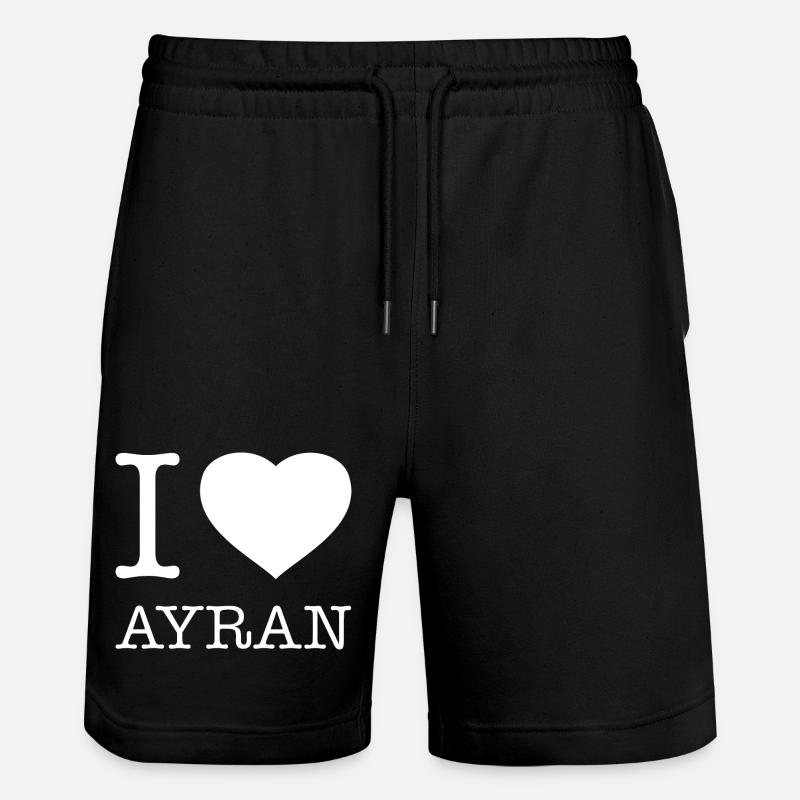 J’ADORE AYRAN - Short de jogging bio TRAINER Stanley/Stella unisexe - noir