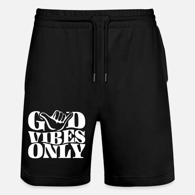 Énergie positive (blanc) - Short de jogging bio TRAINER Stanley/Stella unisexe - noir