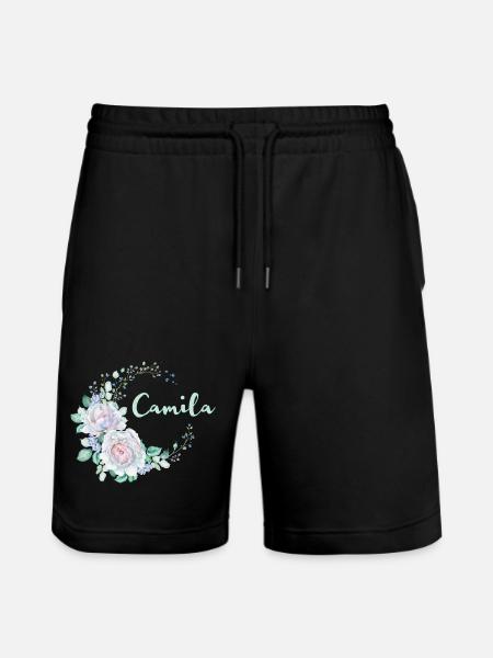 Pour Camila - Short de jogging bio TRAINER Stanley/Stella unisexe - noir