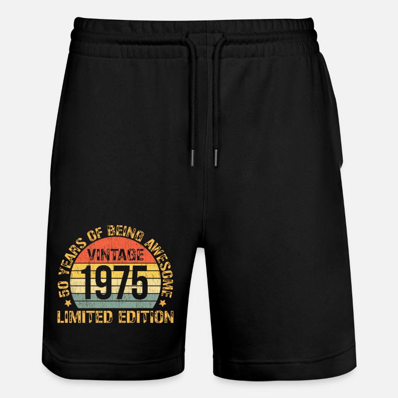 Millésime 1975 Edition Limitée - Short de jogging bio TRAINER Stanley/Stella unisexe - noir