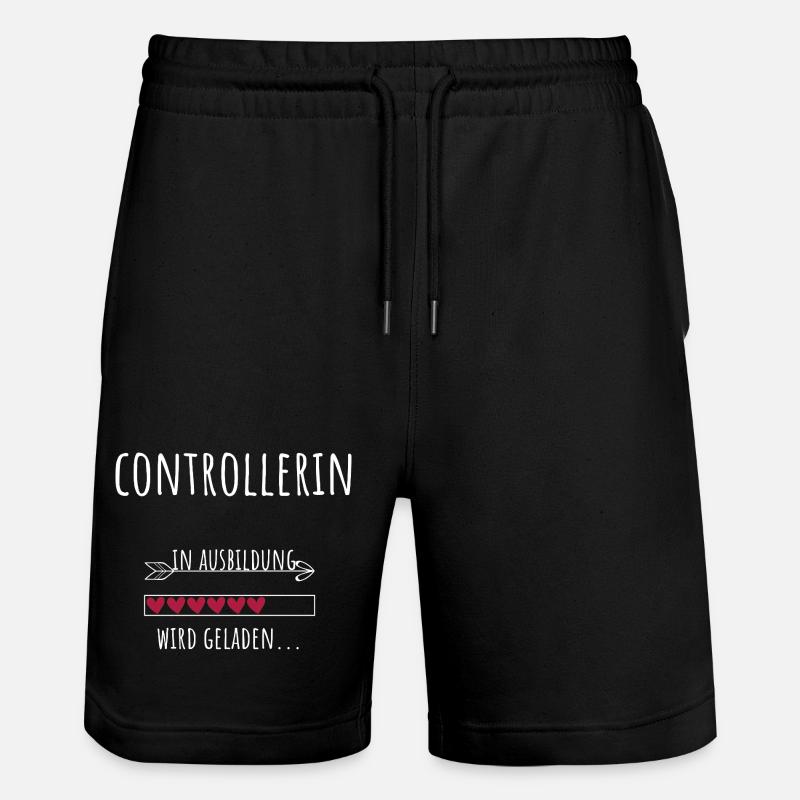 Controlling Studium Beruf Ausbildung Controllerin - Stanley/Stella Unisex Bio Joggingshorts Trainer  - Schwarz