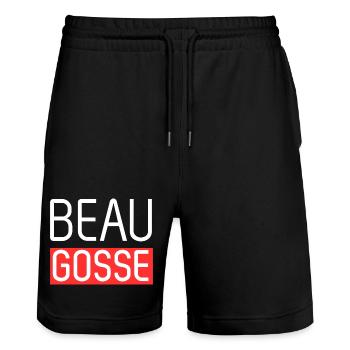 Handsome Men's Gift Humor Original Funny Birthd - Stanley/Stella Trainer Unisex Organic Jogging Shorts - black - Front - Nik (191cm) & Marisol (170cm)