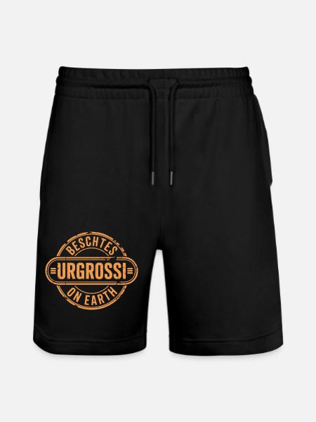 Beschtes Urgrossi Schweizerdeutsch Oma - Stanley/Stella Unisex Bio Joggingshorts Trainer  - Schwarz