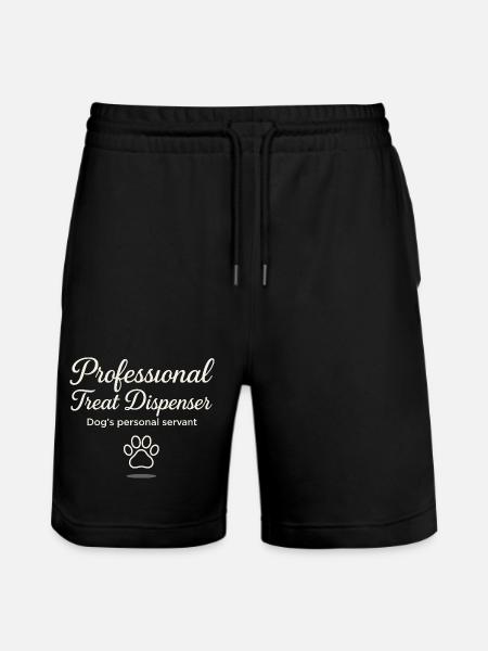 Professional treat dispenser dog servant - Stanley/Stella Trainer Unisex Organic Jogging Shorts - black