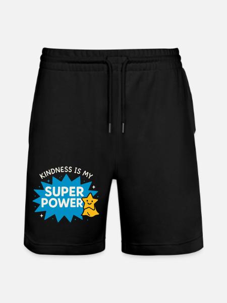 Anti-mobbing-freundlichkeit, Stehen Sie - Stanley/Stella Unisex Bio Joggingshorts Trainer  - Schwarz