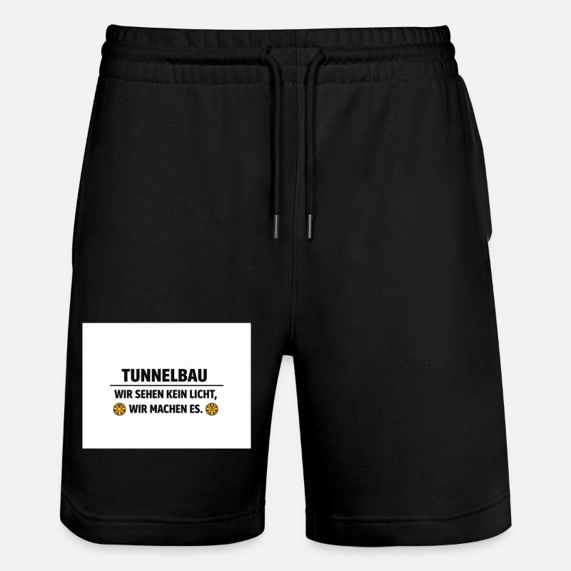 Tunnel Lichtmacher - Short de jogging bio TRAINER Stanley/Stella unisexe - noir