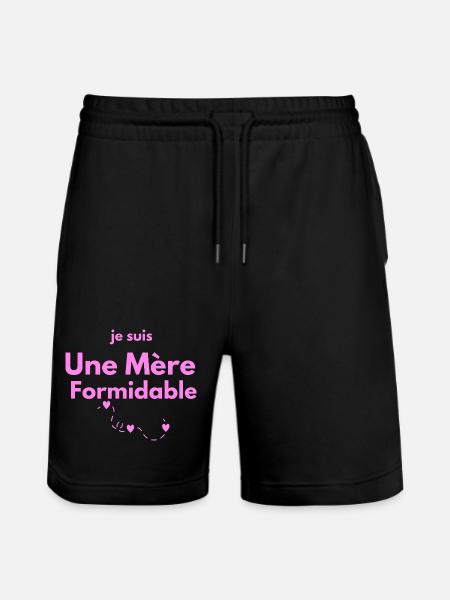 Beeindruckende Mutter - Stanley/Stella Unisex Bio Joggingshorts Trainer - Schwarz